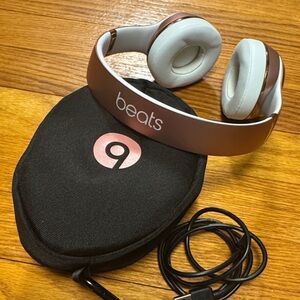 Beats by Dre Copper and White On-Ear Headphones